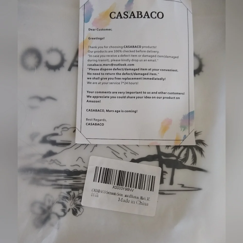 NWT 2 PC Elegant Black and Blue Women's Swimwear Dress Tankini With Bottoms XL - Picture 8 of 10